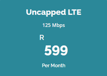Uncapped Fixed LTE 125 Mbps